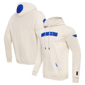 Pro Standard Golden State Warriors Cream Triple Tonal DK Pullover Hoodie Chic