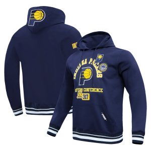 Pro Standard Indiana Pacers Navy Area Code Pullover Hoodie Eye - catching