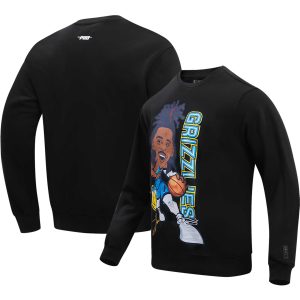 Pro Standard Ja Morant Memphis Grizzlies Black Avatar Premium Pullover Sweatshirt