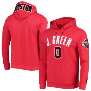 Pro Standard Jalen Green Chic Houston Rockets Red Team Player Pullover Hoodie