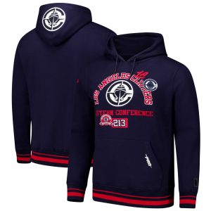 Pro Standard LA Clippers Navy Area Code Unique Pullover Hoodie