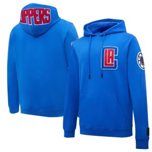 Pro Eye - catching Standard LA Clippers Royal Chenille Pullover Hoodie