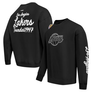 Pro Standard Los Angeles Lakers Black Paint the City Pullover Sweatshirt Elegant