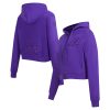 Pro Standard Los Angeles Lakers Women's Purple Triple Tonal Full Premium Zip Hoodie