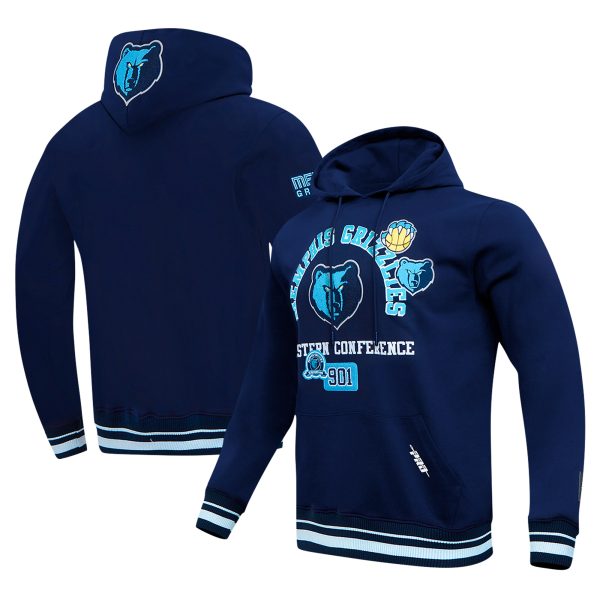 Pro Standard Memphis Elegant Grizzlies Navy Area Code Pullover Hoodie