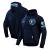 Pro Standard Memphis Grizzlies Navy Hybrid Full Zip Hoodie Fabulous