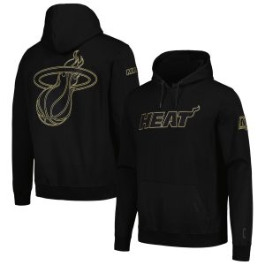 Pro Standard Miami Heat Gorgeous Black & Gold Pullover Hoodie