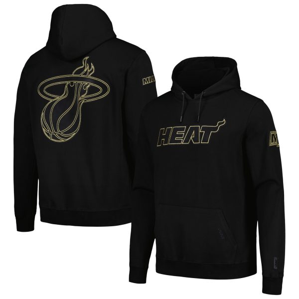 Pro Standard Miami Heat Gorgeous Black & Gold Pullover Hoodie