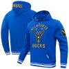 Pro Standard Milwaukee Bucks Elegant Blue 2024/25 City Edition Pullover Hoodie