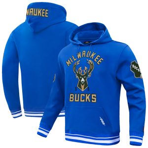 Pro Standard Milwaukee Bucks Elegant Blue 2024/25 City Edition Pullover Hoodie