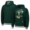 Pro Standard Milwaukee Chic Bucks Hunter Green Area Code Pullover Hoodie