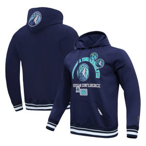 Pro Standard Minnesota Timberwolves Navy Premium Area Code Pullover Hoodie
