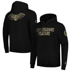 Pro Standard New Orleans Pelicans Black & Gold Pullover Chic Hoodie