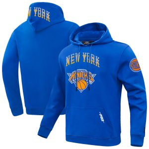 Pro Standard New York Knicks Blue 2024/25 City Edition Pullover Hoodie Eye - catching