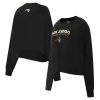Pro Standard Orlando Magic Gorgeous Women's Black Glam Cropped Pullover Sweatshirt