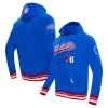 Pro Standard Philadelphia 76ers Royal Script Tail Chic Pullover Hoodie