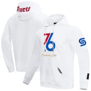Pro Standard Philadelphia 76ers White Premium 2024/25 City Edition Pullover Hoodie