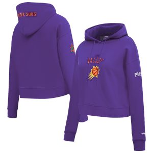 Pro Standard Phoenix Suns Women's Purple Trendy 2024/25 City Edition Cropped Pullover Hoodie