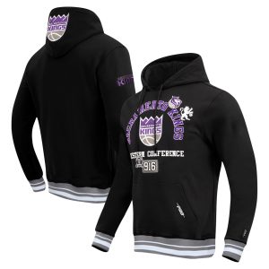 Pro Elegant Standard Sacramento Kings Black Area Code Pullover Hoodie