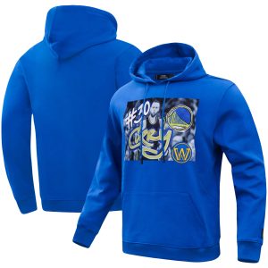 Pro Standard Stephen Curry Golden State Warriors Stylish Royal Player Yearbook Pullover Hoodie