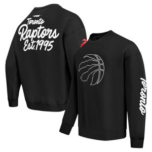 Pro Standard Toronto Raptors Black Paint the City Eye - catching Drop Shoulder Sweatshirt
