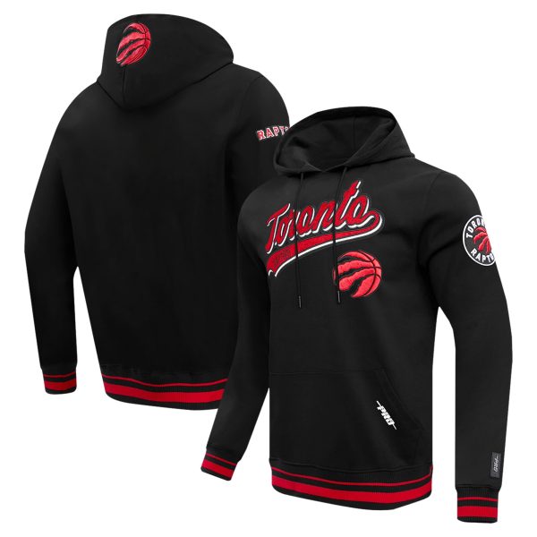 Pro Standard Toronto Raptors Black Script Unique Tail Pullover Hoodie