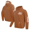 Pro Standard Utah Premium Jazz Brown Paint the City Drop Shoulder Pullover Hoodie