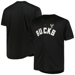 Profile Milwaukee Bucks Black Big & Tall Gorgeous Pop Jersey
