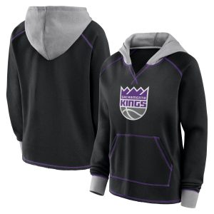 Sacramento Unique Kings Women's Black Boom Pullover Hoodie