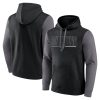 San Antonio Stylish Spurs Black Outline Colorblock Pullover Hoodie