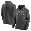 San Antonio Spurs Heathered Charcoal Victory Earned Pullover Elegant Hoodie