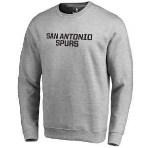 San Antonio Trendy Spurs Heathered Gray Wordmark Pullover Sweatshirt