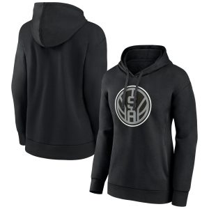 San Antonio Spurs Women's Stylish Black Alternate Logo Pullover Hoodie