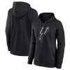 San Antonio Spurs Women's Black Gradient Logo Unique Pullover Hoodie
