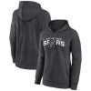San Antonio Spurs Women's Charcoal Wordmark Alt Pullover Stylish Hoodie