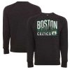 Sportiqe Unique Boston Celtics Unisex Heather Black Harmon Super Soft Tri Blend Raglan Pullover Sweatshirt