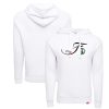 Sportiqe Boston Celtics Unisex White Trendy 2024 NBA Finals Olsen Tri Blend Pullover Hoodie