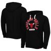 Sportiqe Chicago Gorgeous Bulls Unisex Black Athos Olson Tri Blend Pullover Hoodie