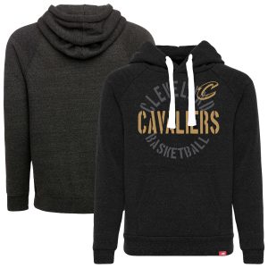 Sportiqe Chic Cleveland Cavaliers Youth Black Olsen Tri Blend Pullover Hoodie