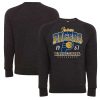 Sportiqe Indiana Pacers Unisex Black Harmon Super Soft Tri Elegant Blend Raglan Pullover Sweatshirt