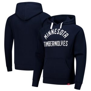 Sportiqe Minnesota Premium Timberwolves Adult Navy Pullover Hoodie