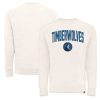 Sportiqe Minnesota Trendy Timberwolves Unisex Cream Harmon Super Soft Tri Blend Raglan Pullover Sweatshirt