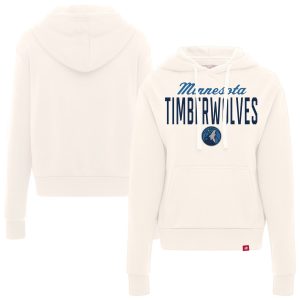 Sportiqe Minnesota Timberwolves Women's Cream Ava Boxy Chic Tri Blend Pullover Hoodie