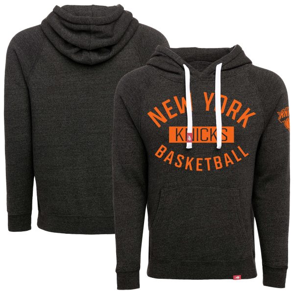 Sportiqe New York Eye - catching Knicks Unisex Black Olsen Tri Blend Pullover Hoodie