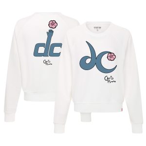 Sportiqe Washington Wizards Women's White Chris Pyrate 2022/23 City Edition Pullover Sweatshirt Fabulous