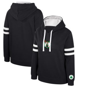 Stadium Essentials Boston Celtics Trendy Women's Black Road Game Pullover Hoodie