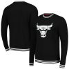 Stadium Essentials Chicago Premium Bulls Black Club Level Pullover Sweatshirt