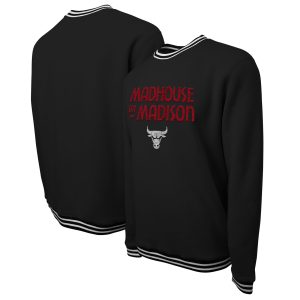 Stadium Essentials Chicago Bulls Unisex Black 2023/24 Premium City Edition Club Level Pullover Sweatshirt