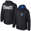 Stadium Essentials Dallas Mavericks Unisex Black Compete Quarter Unique Zip Windbreaker Jacket