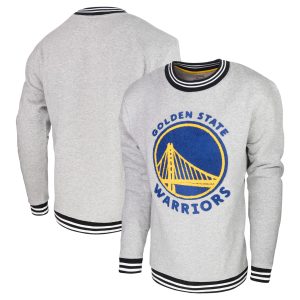 Stadium Essentials Golden State Warriors Heather Stylish Gray Club Level Pullover Sweatshirt